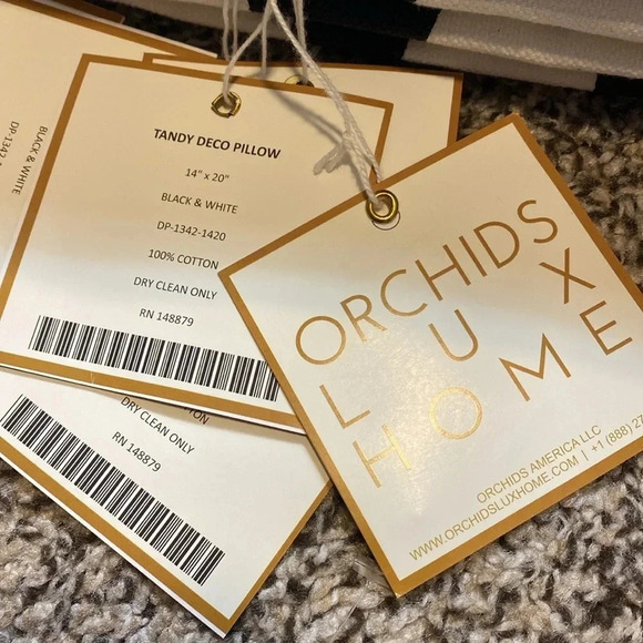 NWT Orchids Lux Home Tandy Deco Pillow Covers - Picture 3 of 6